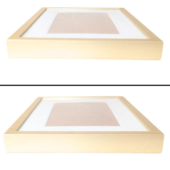 Brushed Gold Picture Frame 4x6 Photo 8.5" x 5.5" Frame Desktop Wall - Picture 5 of 6